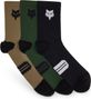 Fox Ranger 6" Socks - Black/Green (3 Pairs)