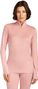 Baselayer 1/2 zip Icebreaker Merino 260 Tech Rose Femme