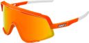 100% Glendale Sunglasses Neon Orange / Red Multilayer Mirror Lens