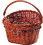 KLICKFIX Front Rack WICKER with Handle and Handlebar Mount Brown