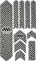 All Mountain Style Honeycomb XL 10 pcs Frame Guard Kit - Maze / Clear