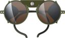 Izipizi GLACIER Pro Sunglasses in Khaki with Silver-Brown Mirrored Lenses
