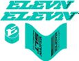 Elevn 22 Handlebars stickers Turquoise