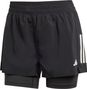 Short 2 en 1 adidas Own The Run 3in Noir Femme