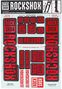Rockshox Fork Stickers Kit 35 mm Rood