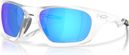 Lunettes Oakley Lateralis Matte Clear / Prizm Sapphire / Réf : OO9431-0660