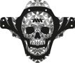 Garde-Boue Avant All Mountain Style AMS Skull Gris Noir