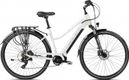 Vélo Trekking Electrique 28  Adulte - ROMET - Gazela 1 Moteur Central - BLANC