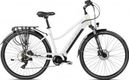 Vélo Trekking Electrique 28  - ROMET - Gazela 1 Moteur Central - BLANC