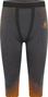 Collant 3/4 Odlo Blackcomb Gris/Orange