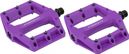 Pair of Insight Thermoplastic DU Flat Pedals Purple