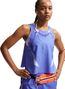 Nike AeroSwift Crop-Tanktop für Damen, blau