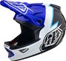 Troy Lee Designs D3 Fiberlite Full Face Helmet Blue/Black/White