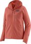 Sudadera con capucha Patagonia R1 CrossStrata Roja, Mujer