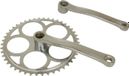 PEDALIER CITY P2R ACIER CHROME 170mm PLATEAU 46D. CHAINE 3.30 (BOITIER 127mm)