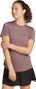 Kurzarm T-Shirt Damen Icebreaker Merino 125 Cool-Lite Sphere 3 Braun