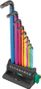 Set of 9 Wera Angled Allen Keys with Holder