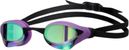 Lunettes de natation verres miroirs Arena Cobra Core Swipe Mirror Emerald/Plum/Black