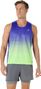 Canotta Asics Road Fade viola/verde da uomo
