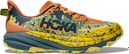 Hoka Speedgoat 6 Youth Trail Shoes Yellow/Orange/Blue Child
