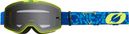 O'Neal B-20 Strain V.22 Blauw/Geel bril - Grijs scherm