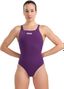 Women's Arena Swim Pro Solid Violet 1-Piece Swimsuit