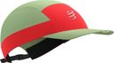 Casquette Compressport 5 Panel Light Cap Vert/Rouge