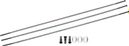 Kit 3 Rays external ZIPP CX Ray Black Chrome