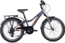 S’COOL troX  vélo enfant  6 vitesses  Gris foncé/Orange