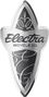 Autocollant Electra Badge Métallisé pour tube de direction Argenté