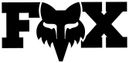 Fox F Head X 17.8 cm Stickers Black