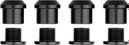 Kit of 4 bolts Alugear 6,5mm Black