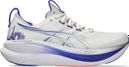 Chaussures Running Asics Gel-Nimbus 28 Paris Blanc/Argent/Bleu Unisexe