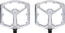Crankbrothers Stamp 7 Large - Silver Edition Flat Pedals High-Polished Silver