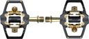 Par de pedales automáticos HT Components T2-SX negro y dorado