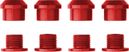 Kit of 4 bolts Alugear 6.5mm Red