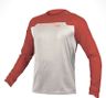 Maglia a maniche lunghe Endura MT500 Burner Uomo Grigio/Rosso