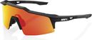 Lunettes 100% Speedcraft SL Soft Tact Noir - Ecran HiPER Rouge