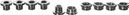 ROTOR Track bolt set 5bolts/5nuts 