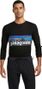 Herren T-Shirt Patagonia L / S P-6 Logo Responsibili-Tee Schwarz