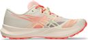 Chaussures Trail Asics Fuji Lite 7 Blanc/Corail Unisexe