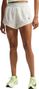 Pantaloncini Nike AeroSwift Glam 3in con spacco, bianchi, da donna