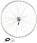 26" achter MTB wielmoer. massieve as mach1. aluminium velgnaaf. velosteel coaster 18t retropedalage