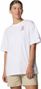 Columbia Women's Oversized Rolling Bend White Graphic T-Shirt