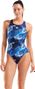 Arena Camo Badeanzug Blau Damen