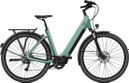 VTC Électrique O2 Feel iSwan Explorer Boost Univ 6.1 Shimano Alivio 9V 540Wh 27.5'' Vert Canopée
