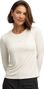 T-shirt randonnée manches longues femme Wander Sand Beige