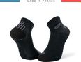 Ein Paar BV Sport Run Elite Socken Schwarz / Grau