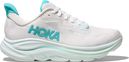 Hoka Clifton 10 Running Shoes White/Blue Women