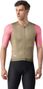 Maillot de manga corta Castelli Corretto verde/rosa para hombre